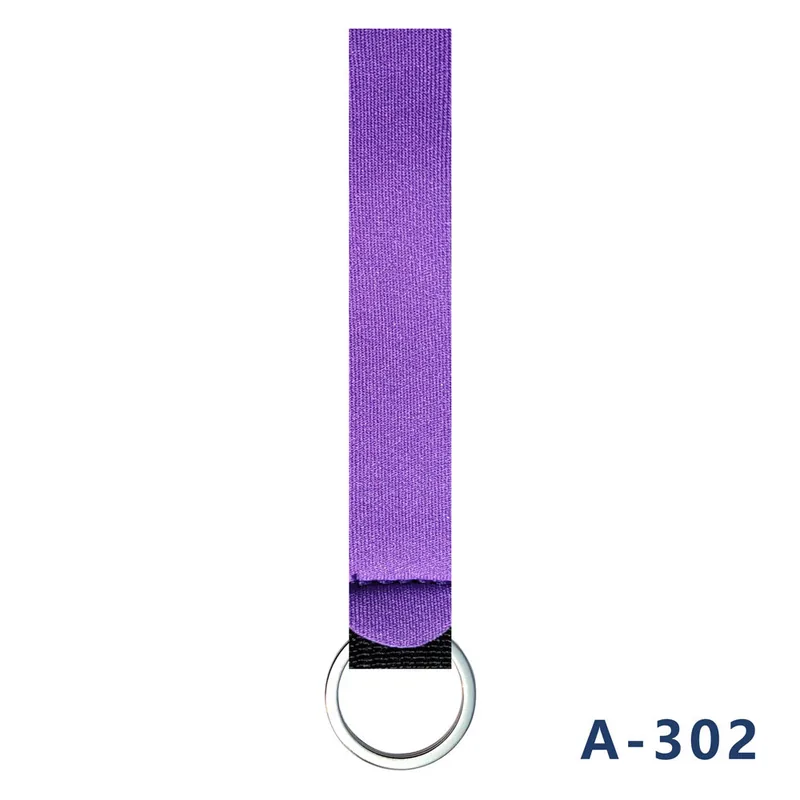 Neoprene Wrist Strap Keyrings, Solid Colors