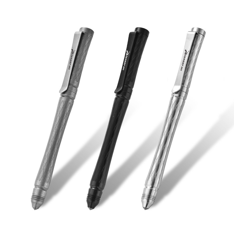 Titanium alloy tactical pen PioneerEDC tungsten steel head self-defense metal bolt pen outdoor titanium alloy window-breaking pen