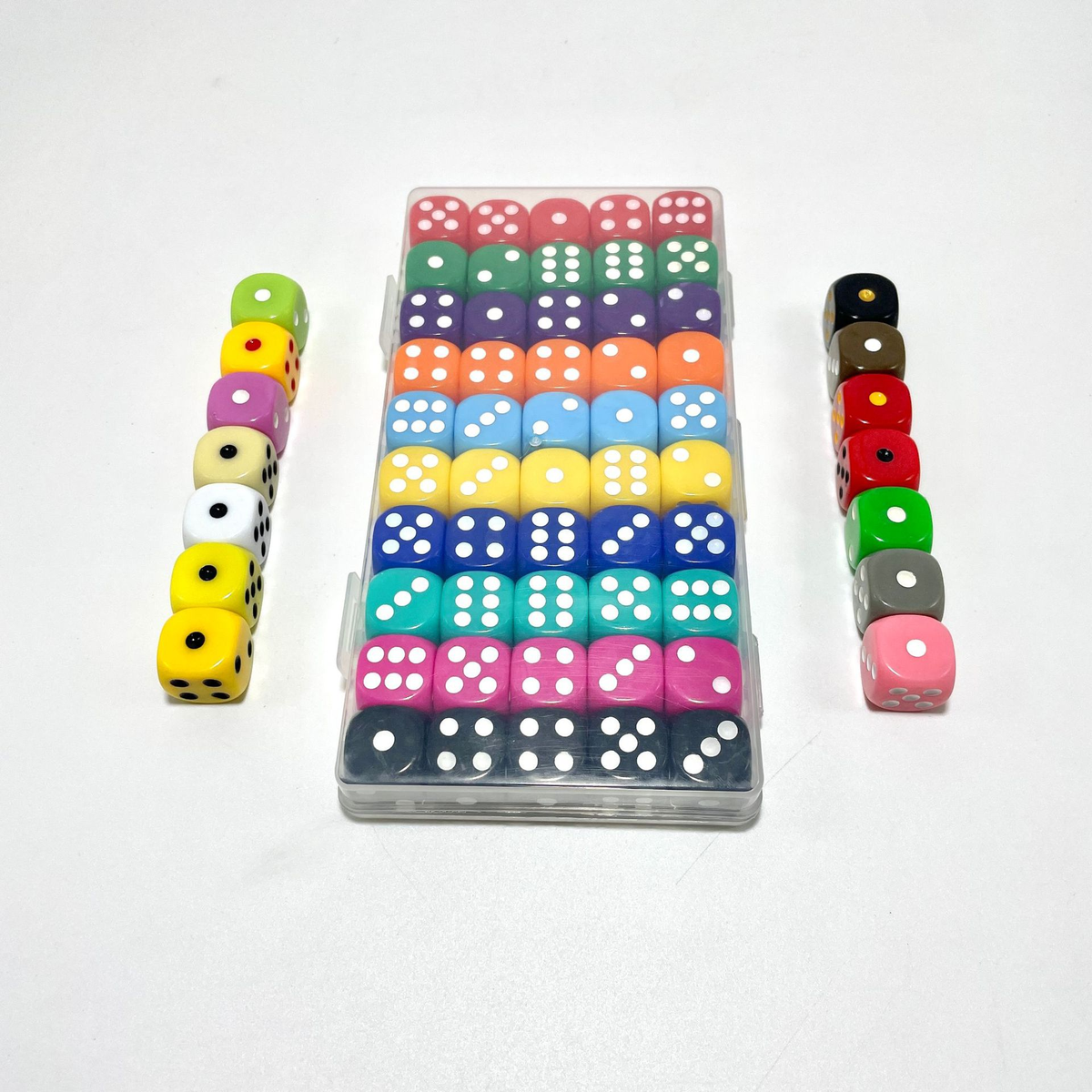 16 mm Boxed Colored Acrylic Dice