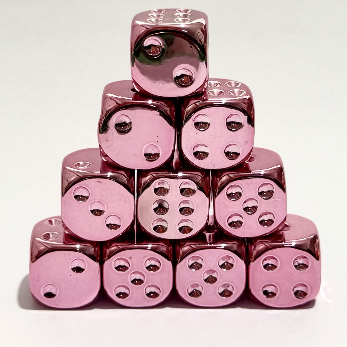 16 mm Electroplated Acrylic Dice with Rounded Corners