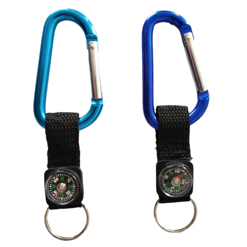 Blue compass accessory clip views