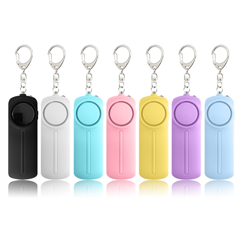 ABS Personal Alarm with Pull Ring and Keychain