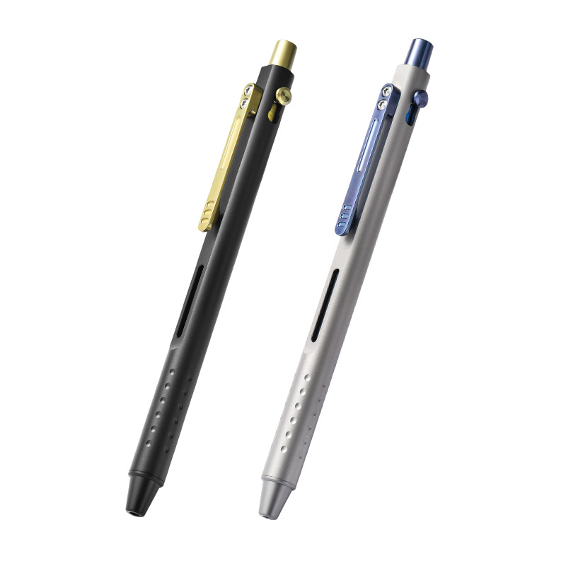 Titanium Alloy Tactical Pen CNC One-piece Multifunctional Outdoor Tool EDC Colorful Titanium Metal Signature Pen