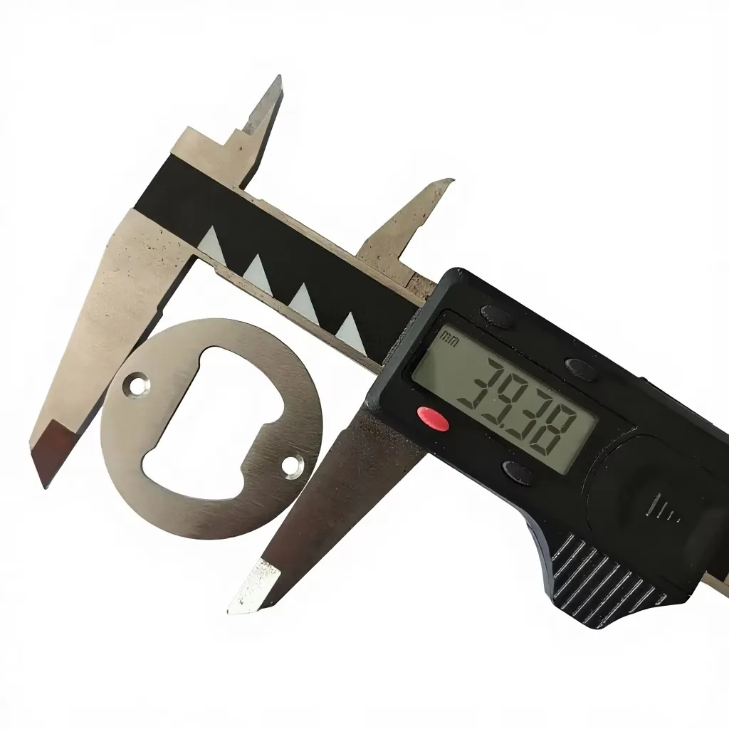 Round Stainless Steel Bottle Opener Inserts, 35 and 40 mm