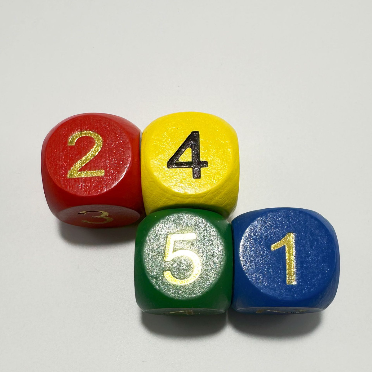 30 mm Wooden Number Dice with Rounded Corners