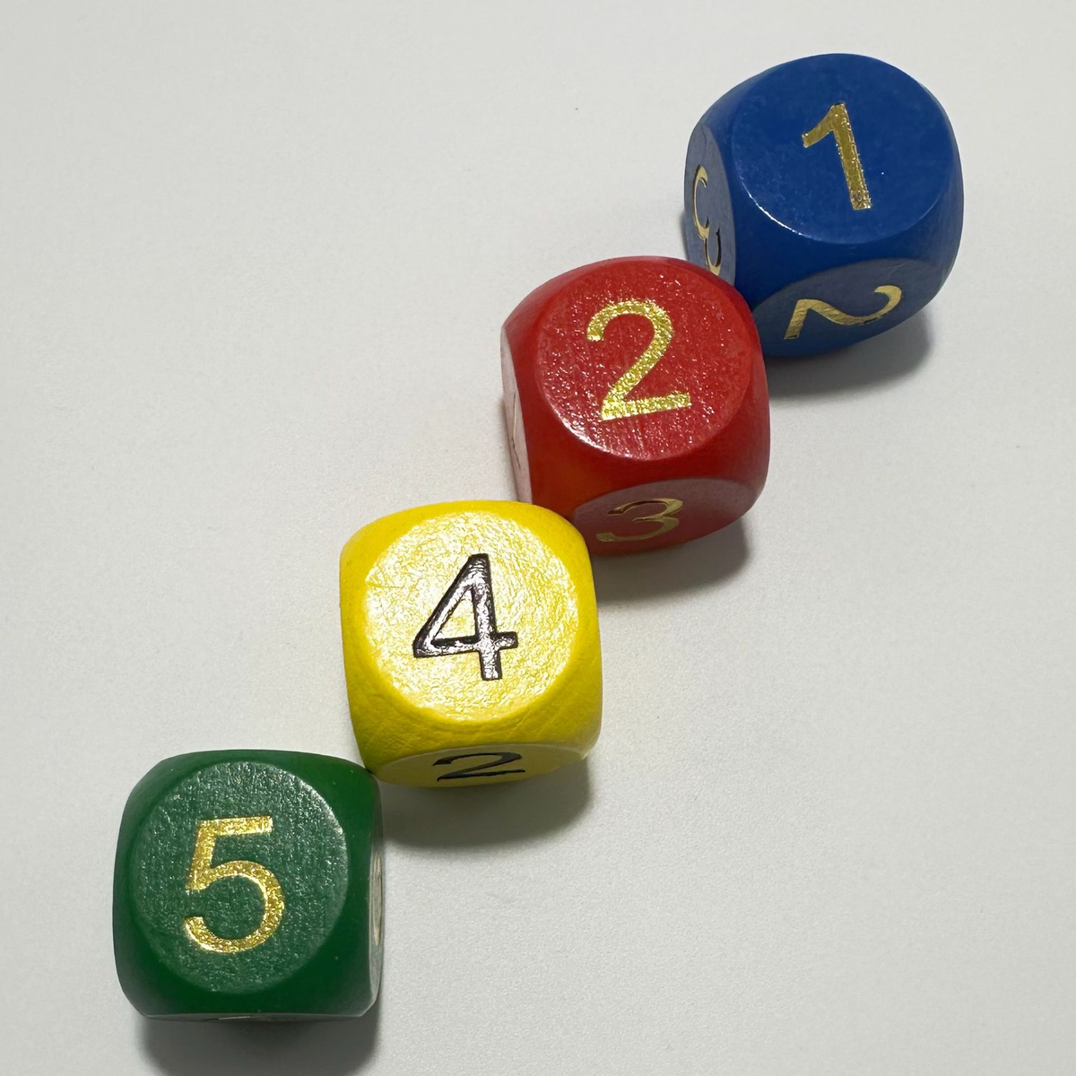 30 mm Wooden Number Dice with Rounded Corners