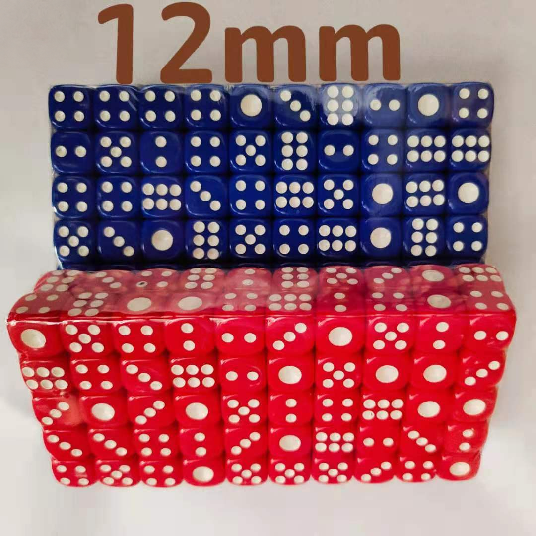 12 mm Opaque Acrylic Mahjong Machine Dice