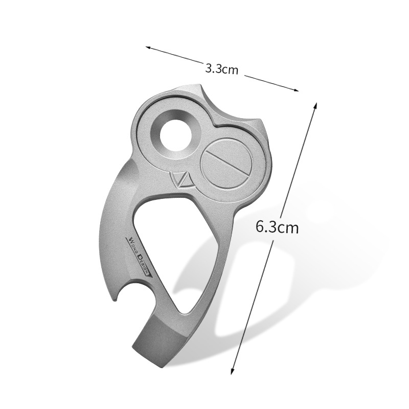 Titanium Alloy Owl-Shaped Bottle Opener
