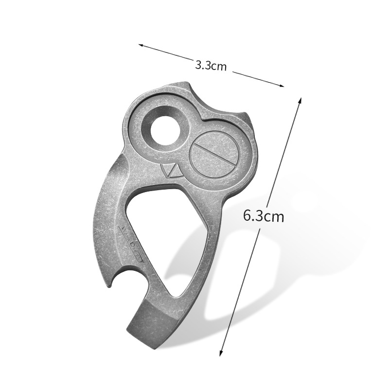 Titanium Alloy Owl-Shaped Bottle Opener